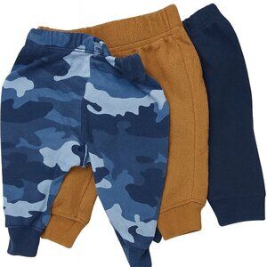 Kids Camouflage & Solid Pants Set 0/3M – Trendy, Comfy!